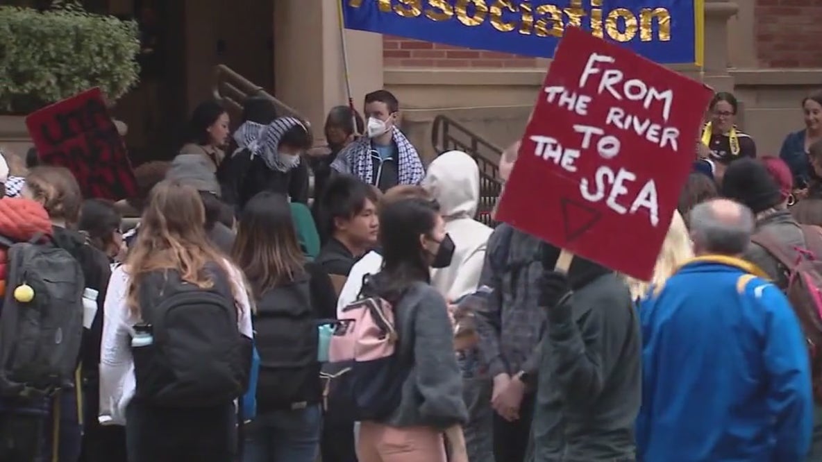 UCLA students protest students' detainment at border